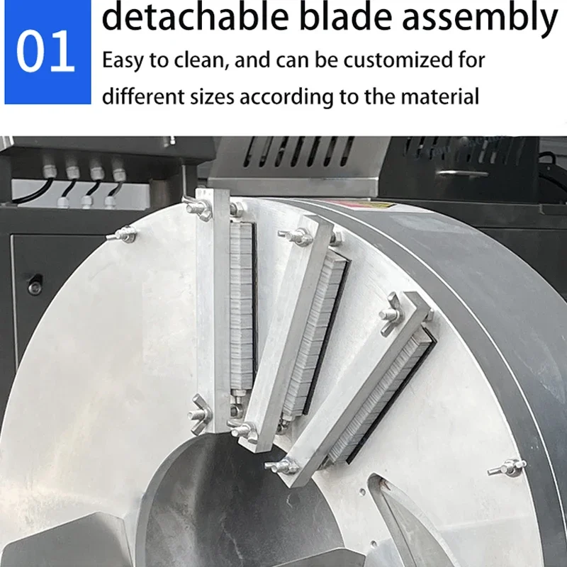 آلة قطع الموز الطويلة المشهورة، آلة تقطيع البطاطس والفجل الصغيرة المصنوعة من الفولاذ المقاوم للصدأ