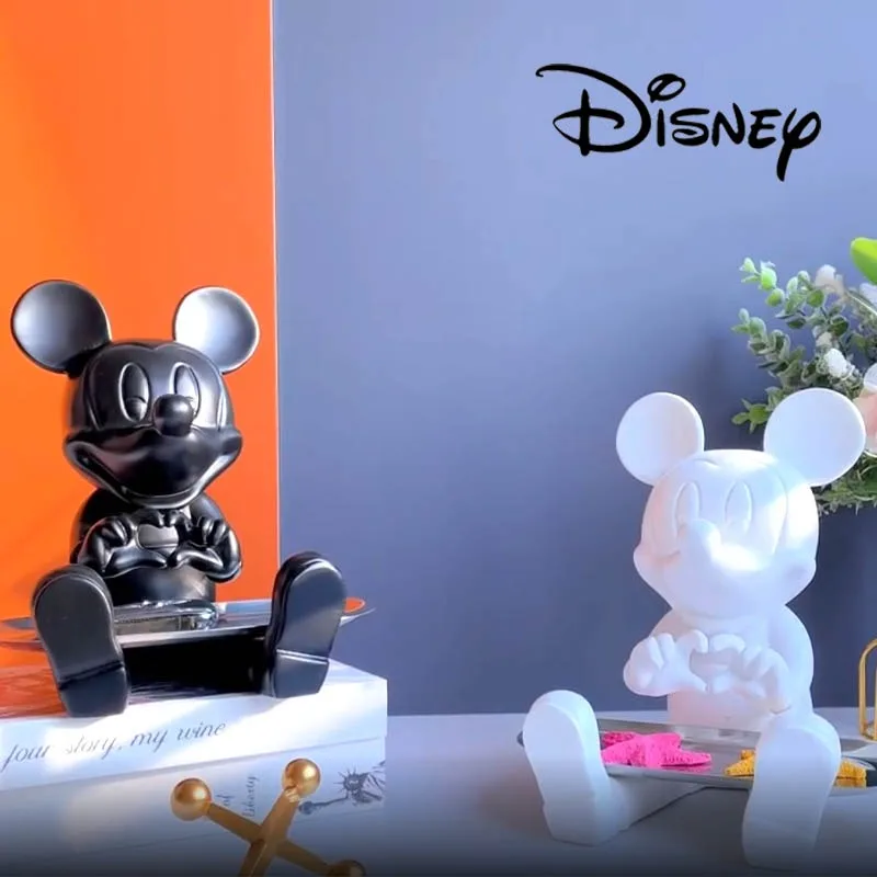 Disney Mickey Mouse Resin Statue Creative Cartoon Storage Tray Resin Model Ornaments Living Room Home coffee bar Decoration