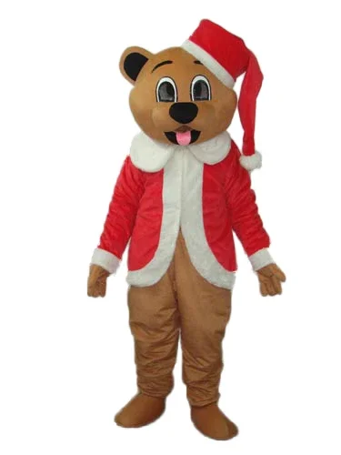 

Fashion Design Brown Christmas Bear Mascot Costume Adult Birthday Party Fancy Dress Halloween Cosplay Outfits Clothing Xmas