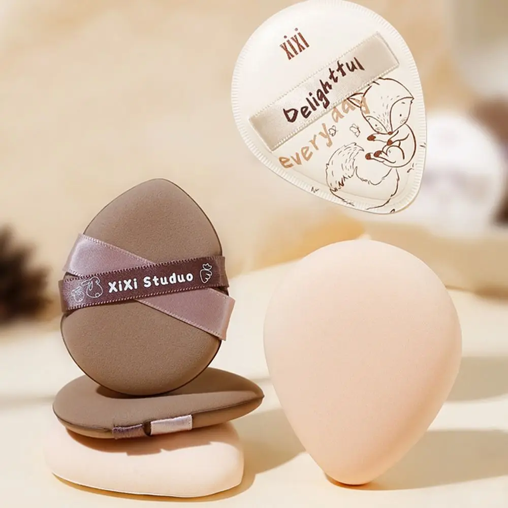 น่ารักนุ่มแต่งหน้าพัฟซ่อนรูขุมขนล้างทําความสะอาดได้ Air Cushion พัฟ Hydrophilic แห้งเปียก Dual-ใช้แต่งหน้าพัฟแต่งหน้าฟองน้ําพัฟชุด