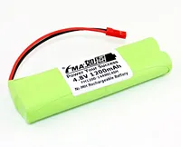 High-Capacity 4.8V Ni-Cd 600-900mAh Ni-MH 1.2-2Ah Battery for Emergency Lighting UV Wands Monitor Videophone Security Systems