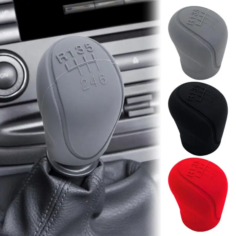 Silicone Gear Shift Knob Cover for Opel astra h astra J astra g Mokka insignia corsa Zafira Vectra Antara Tigra Meriva