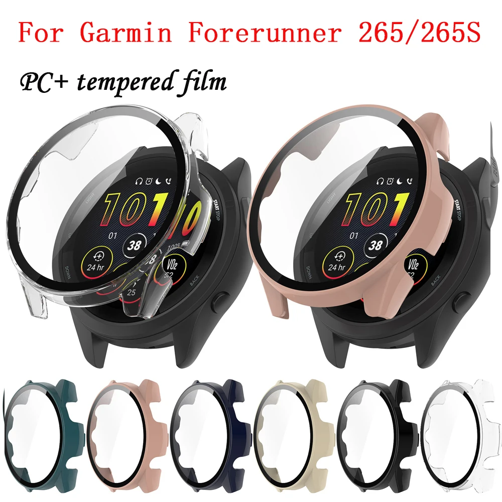 PC Watch Band  Case For Garmin Forerunner Cover Protector 265/265S Anti-fall Anti-scratccessorih Protection Shell SmartWatch Ace