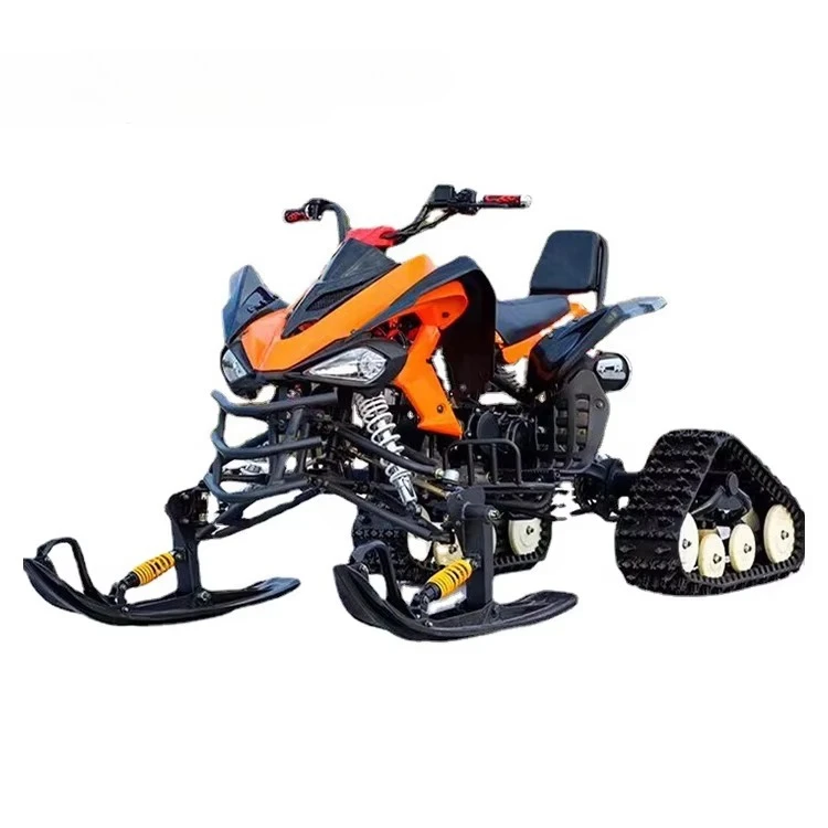 YumuQ 229*110*113cm Powered Snowmobile 60KM/H 200KG Weight Load Single Cylinder 150CC/200CC Displacementcustom