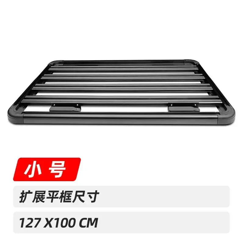 새로운 싱글 및 더블 레이어 오프로드 차량 개조용 오픈 알루미늄 합금 루프 다기능 러기지 랙 확장 플랫폼 썸네일 6