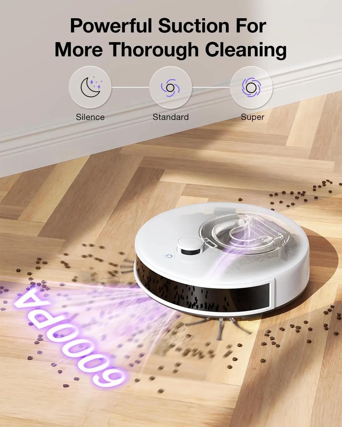 OKP L7 Wireless Robot Vacuum Cleaner, Precision Mapping with LiDAR & dToF Sensors, Ultrasonic Carpet Detection