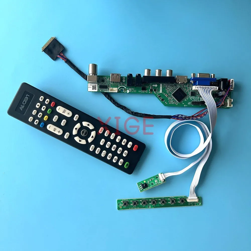 

Controller Driver Board For LT133EE09100 LT133EE10000 DIY Kit 1366x768 Laptop Matrix TV Analog LVDS 40 Pin 13.3" USB+AV+VGA+HDMI