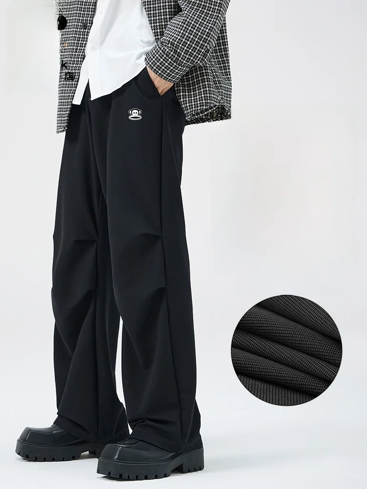 

Мужские брюки Paul Frank Leisure: Новые осенние свободные прямые брюки-карго в стиле Casual с принтом «Солдат-обезьяна»