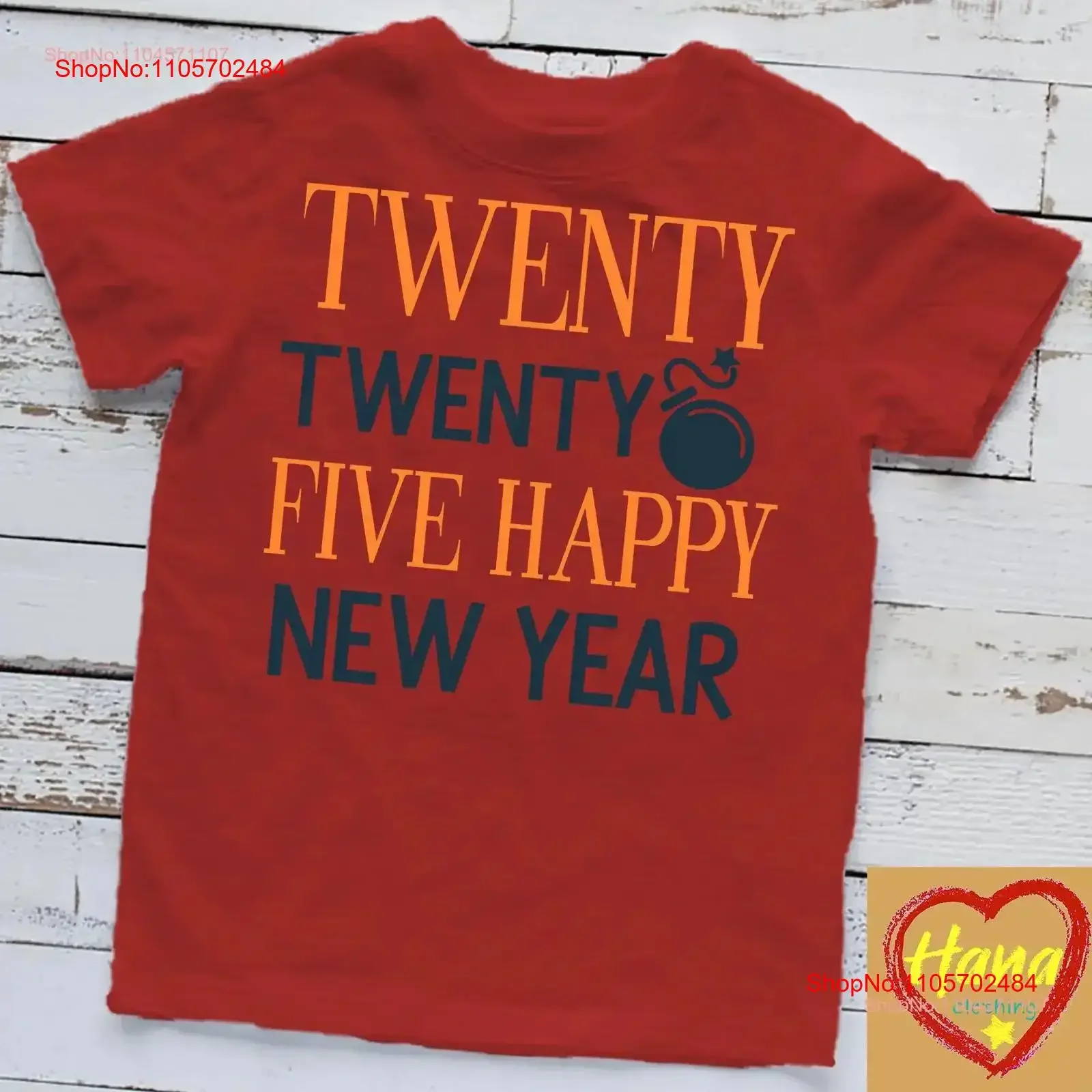 Twenty Five Happy New Year 2025 T Shirt vintage Washed Stylish Slightly Casual Comfortable designer clothes Versatile homme