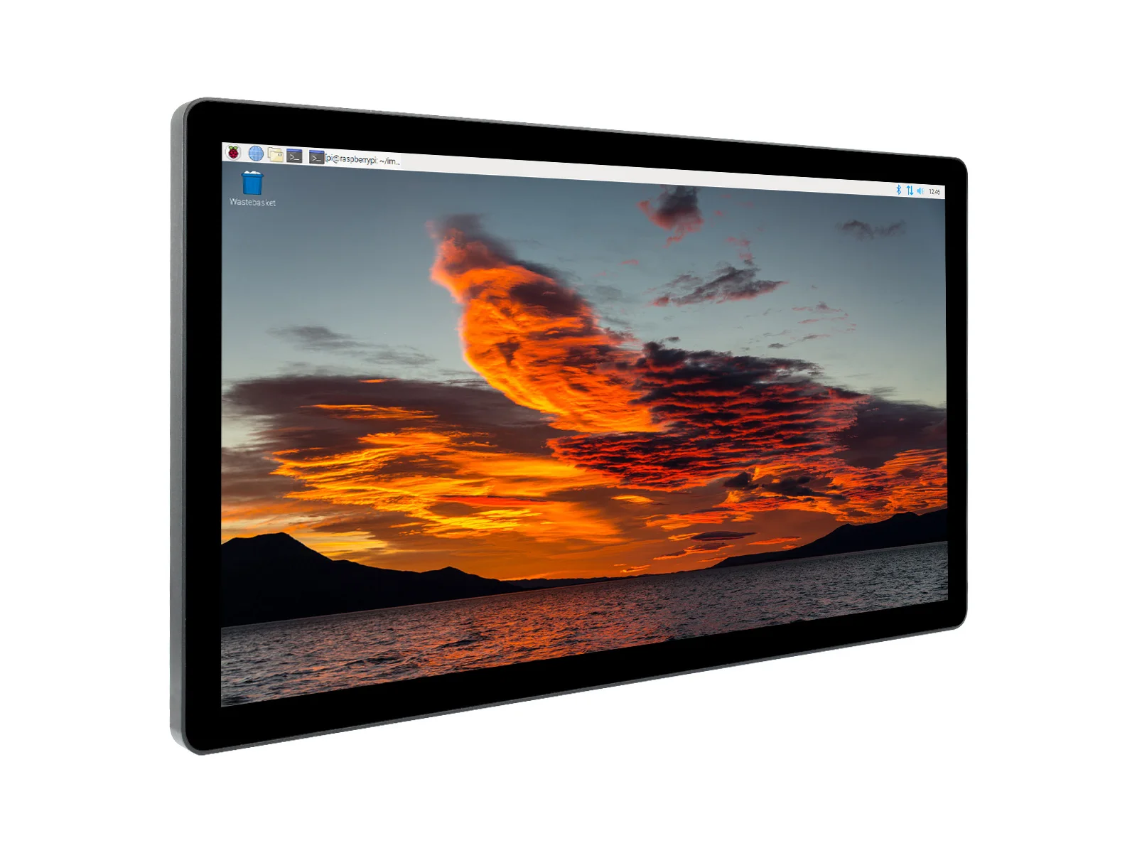 1080×1920 Full HD 21.5inch Capacitive Touch Monitor Optical Bonding Toughened Glass Panel, HDMI, Toughened Glass, Waveshare