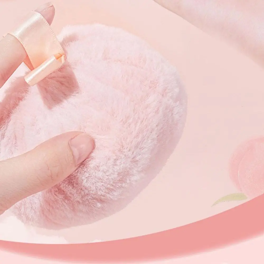 Peach Glitter High Light Powder Puff Ball Shape Three-dimensional Finger Puff Oil Control Brighten Cosmetic Puff Arm