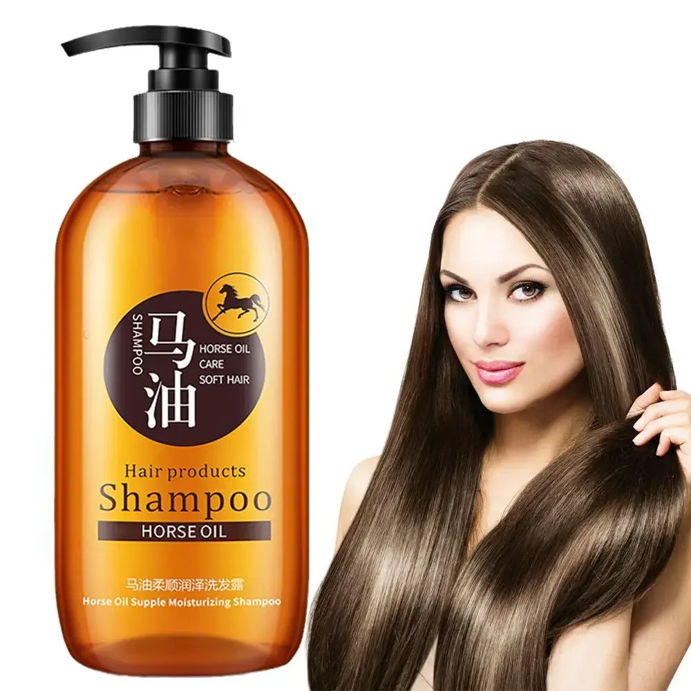 

300ml Moisturizing Shine Enhancing Shampoos Style No Silicone Oil Hair Care Horse Oil Hair Shampoo Oil Control Hair