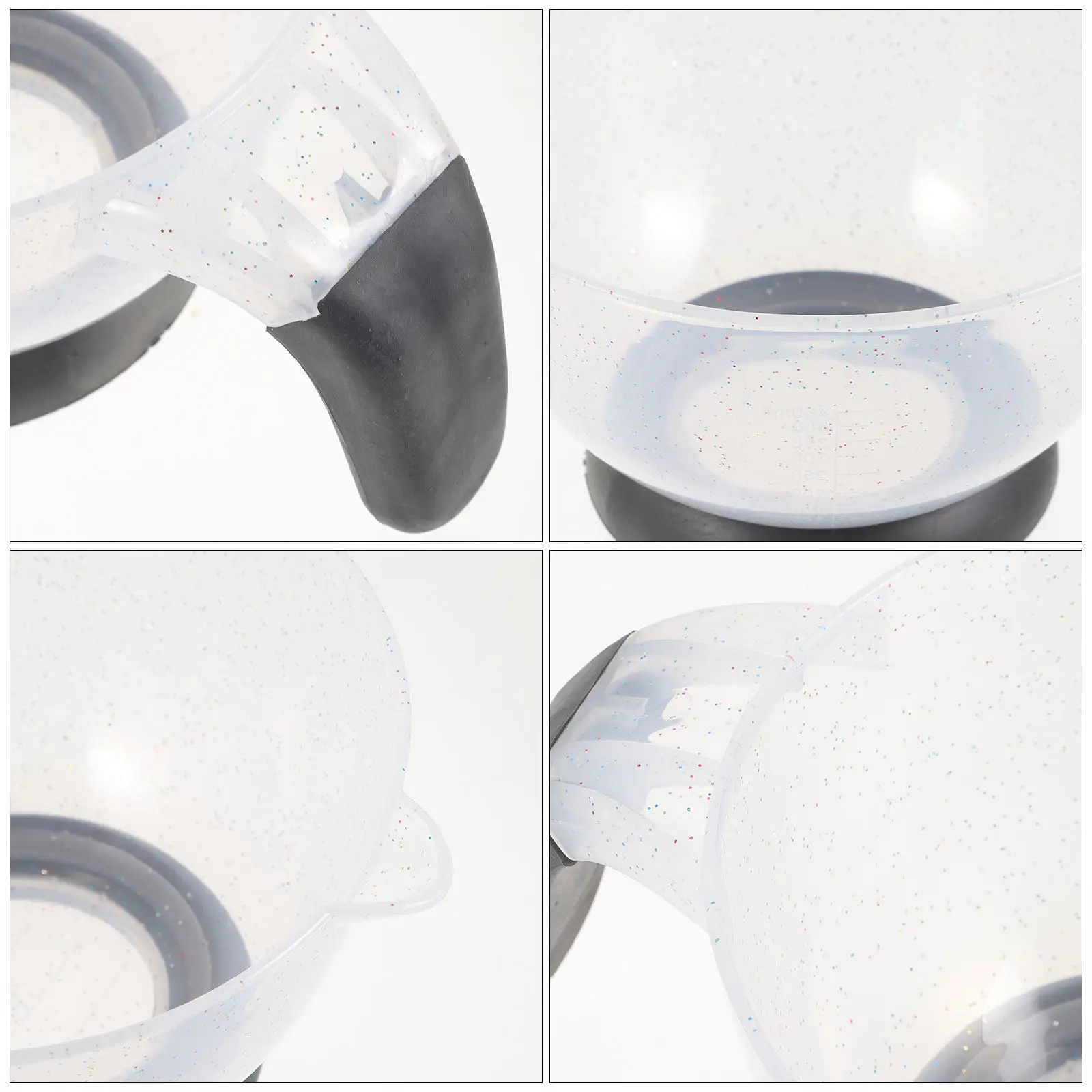 

Набор для окрашивания волос: пластиковая и силиконовая миска для смешивания краски с нескользящим дном для салона, дома и самостоятельного использования.