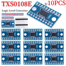 1-10PCS TXS0108E Logic Level Shifter Bi-Directional Module 3.3V 5V 8 Channel Voltage Level Translation Module for Raspberry Pi