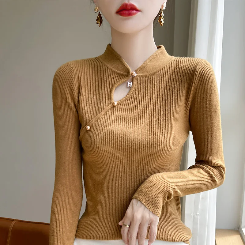 

2024 Autumn And Winter New Cashmere sweater Women Pullover Casual Knitted Long Sleeve Cashmere sweater Women