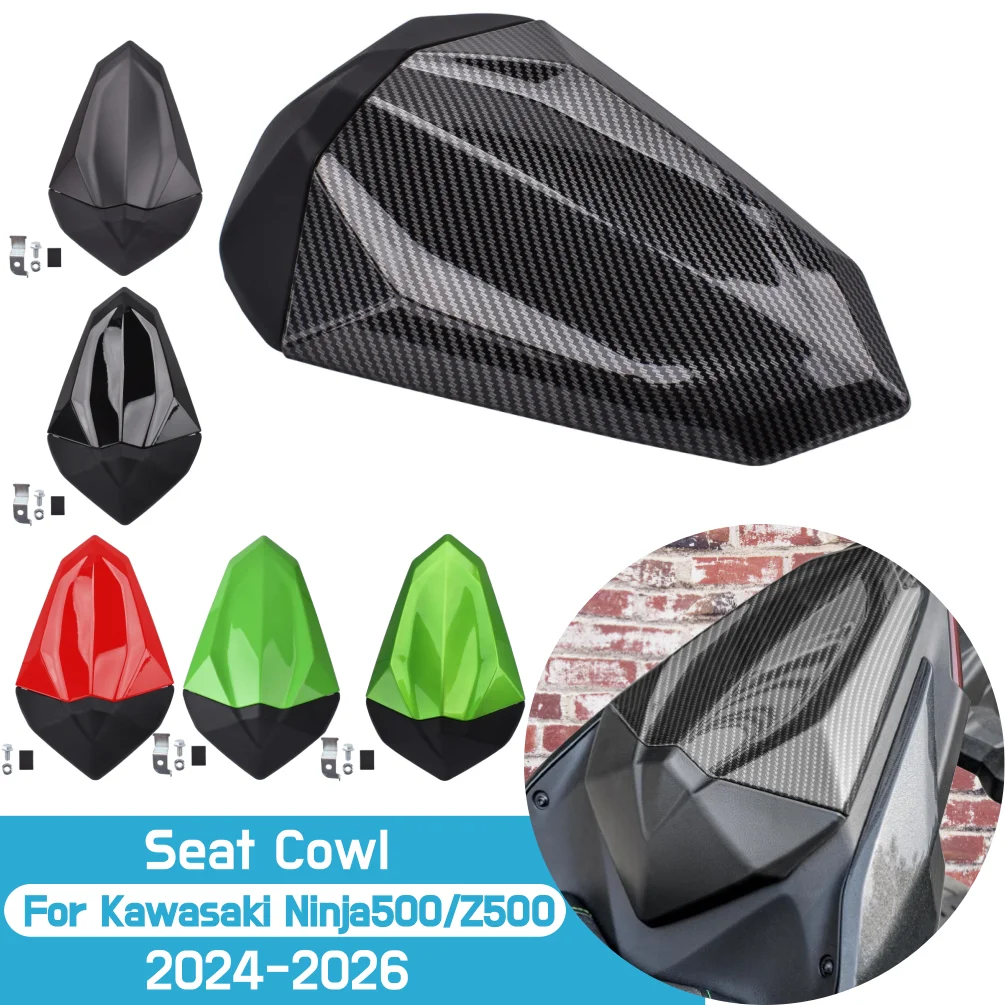 

For Kawasaki Ninja 500 2026 2024 2025 Ninja500 Z500 Rear Seat Cover Cowl Passenger Pillion Tail Fairing Motorcycle Accessories