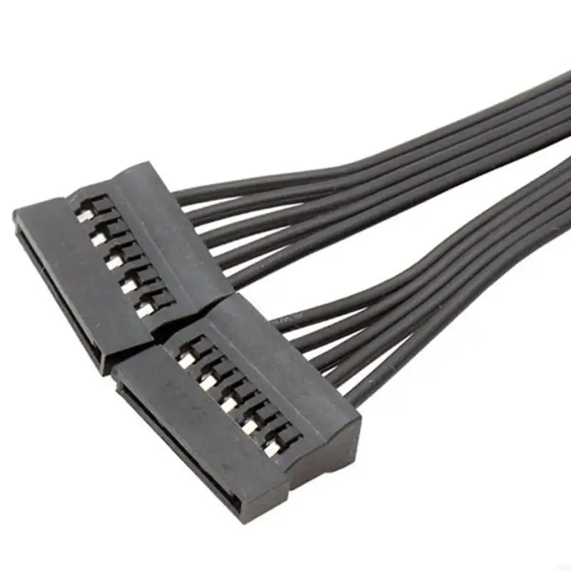 Sata Power Splitter Cable SSD HDD Hard Power Cable Sata 15 Pin Male to 2 Female Power Y-Splitter Extension Cable