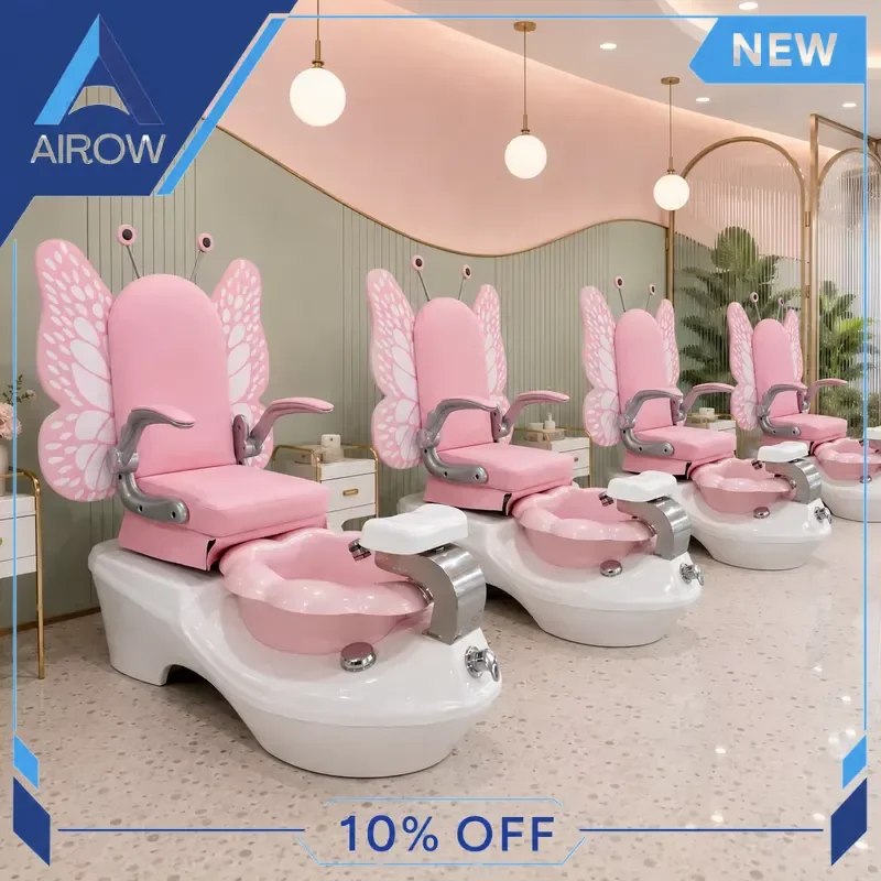 for Kids Pedicure Chair Cute Cartoon Hydro Jet Spa Seat Professional Children Beauty Salon Furniture Girl Boy Nail Station