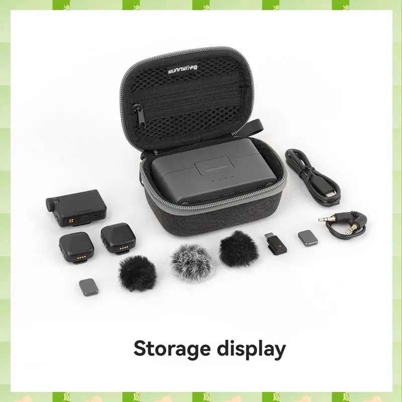 Мини-сумка для хранения Sunnylife 2025, чехол для переноски беспроводного микрофона, сумка для хранения, уличные дорожные аксессуары для видеоблогов для DJI Mic Min