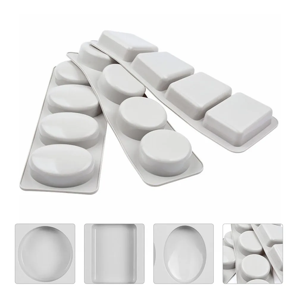 

3 pcs Mold Silicone Non-Stick Flexible DIY Handmade Soaps Making Crafts Sewing Supplies Manual Soap Mold Practical