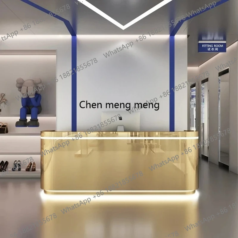 luxury Supermarket Cash Bench Counter Beauty Salon Shop Customer Reception Desk Hotel Office Business Display Church Pulpit home