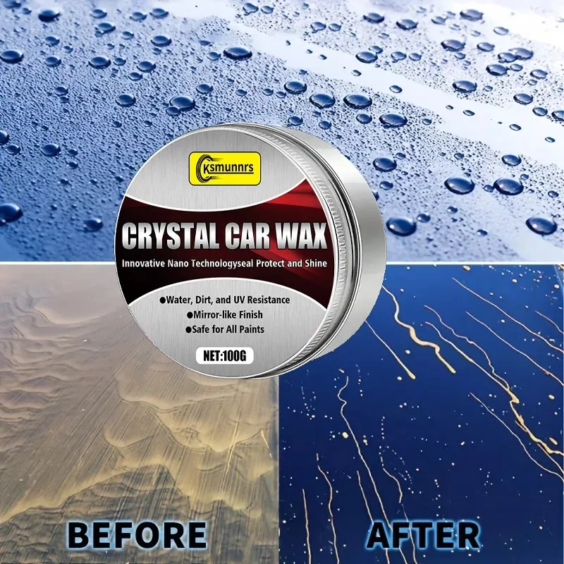 New Premium Black Car Polish - High-Gloss Protection Shine Booster Scratch Remover