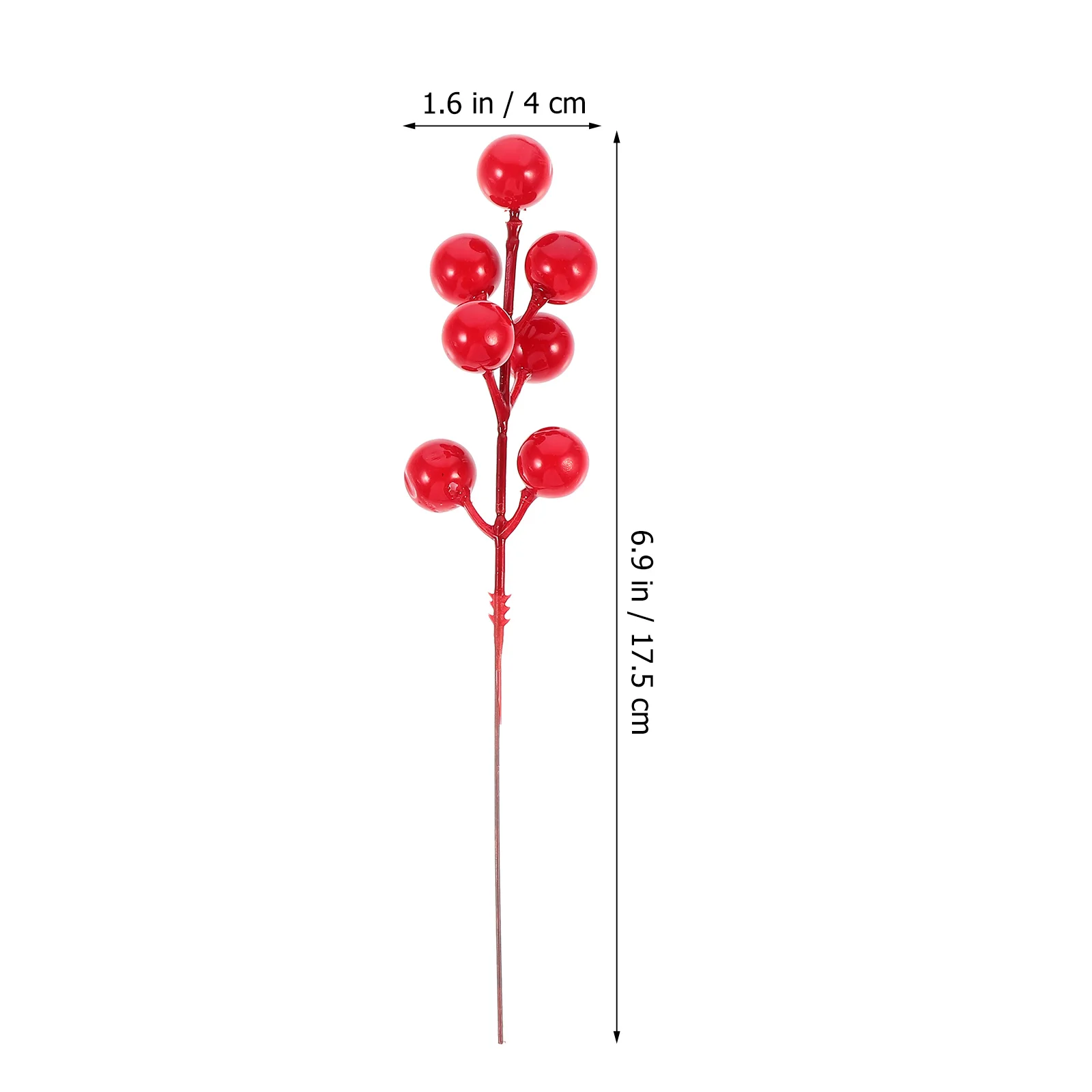 

20pcs Props Christmas Pick Decor Crafts Berry Berry Decor Foam Artificial Branches Party Wedding Home Decoration