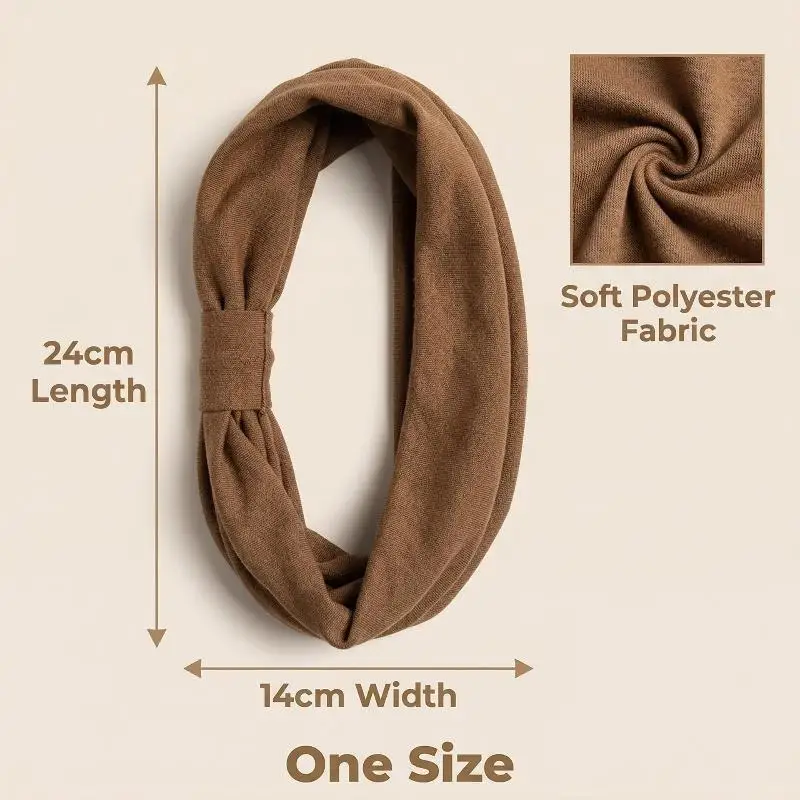 Breite Stirnbänder für Frauen, Stilvolle Kopfwickel, Boho-Haarbänder, Sport-Yoga-Turban, Rutschfestes Baumwoll-Bandana, Haaraccessoires – Detail 8