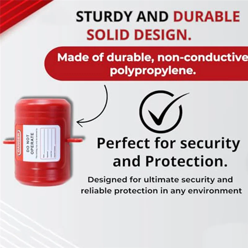 قفل قابس كهربائي BNVN لقفل Tagout - جهاز قفل سلك الطاقة 220 فولت، قفل سلك التمديد، درجة صناعية