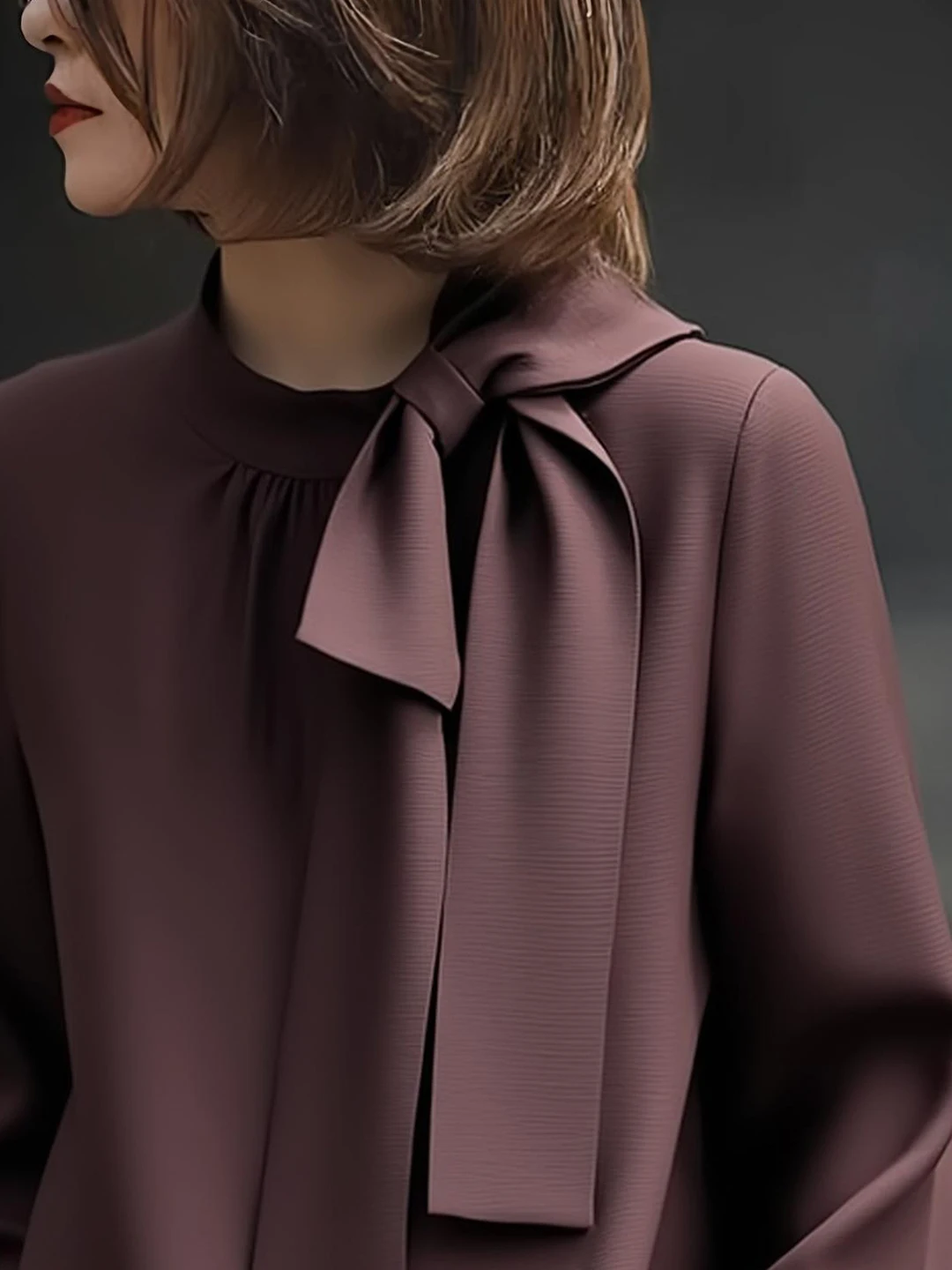 Maglione Lungo Rosso da Donna con Collo a V Unico Elegante Novità Autunnale Abbigliamento Casual Comodo Traspirante Leggero