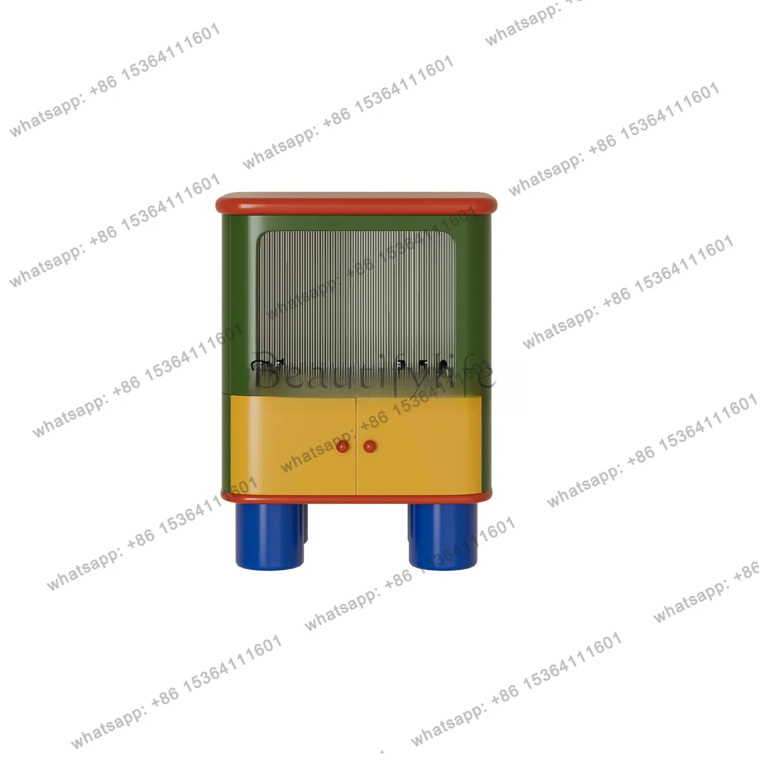 Color Multifunctional Storage Cabinet Home Mini Internet celebrity mailbox Bedside Snack Locker