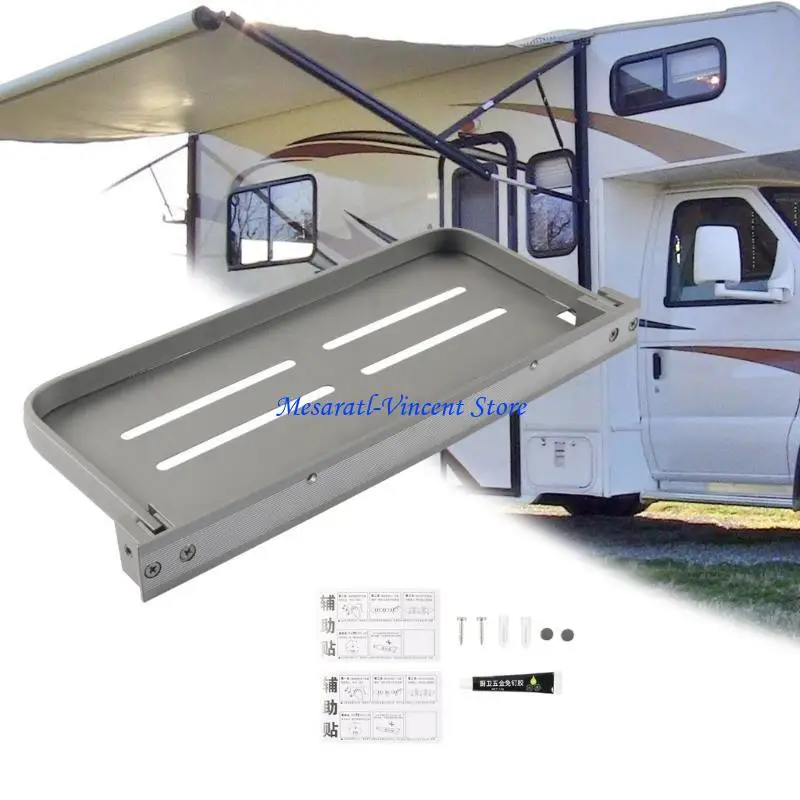 A70F 30cm/40cm Foldable Shelves Campers Accessories for Interior Organization Floating Storage RVs Wall Mounted Shelf