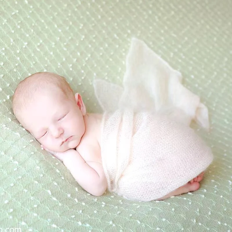 

(150*50cm) Acrylic Mohair Wraps Newborn Photography Wraps Baby Shower Gift Newborn Props