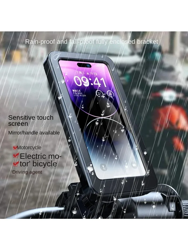 AliExpress NONE Universal Waterproof 360° Swivel Phone Mount for Motorcycle/Bike Adjustable GPS Holder for Cellphones & Navigation Apps