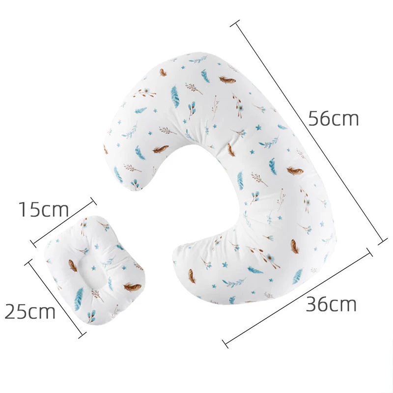 Baby Pillow Cotton Newborn Breastfeeding Pillow Soft Baby Learning Pillow Multifunctional Anti-spit U-Shape Pillow