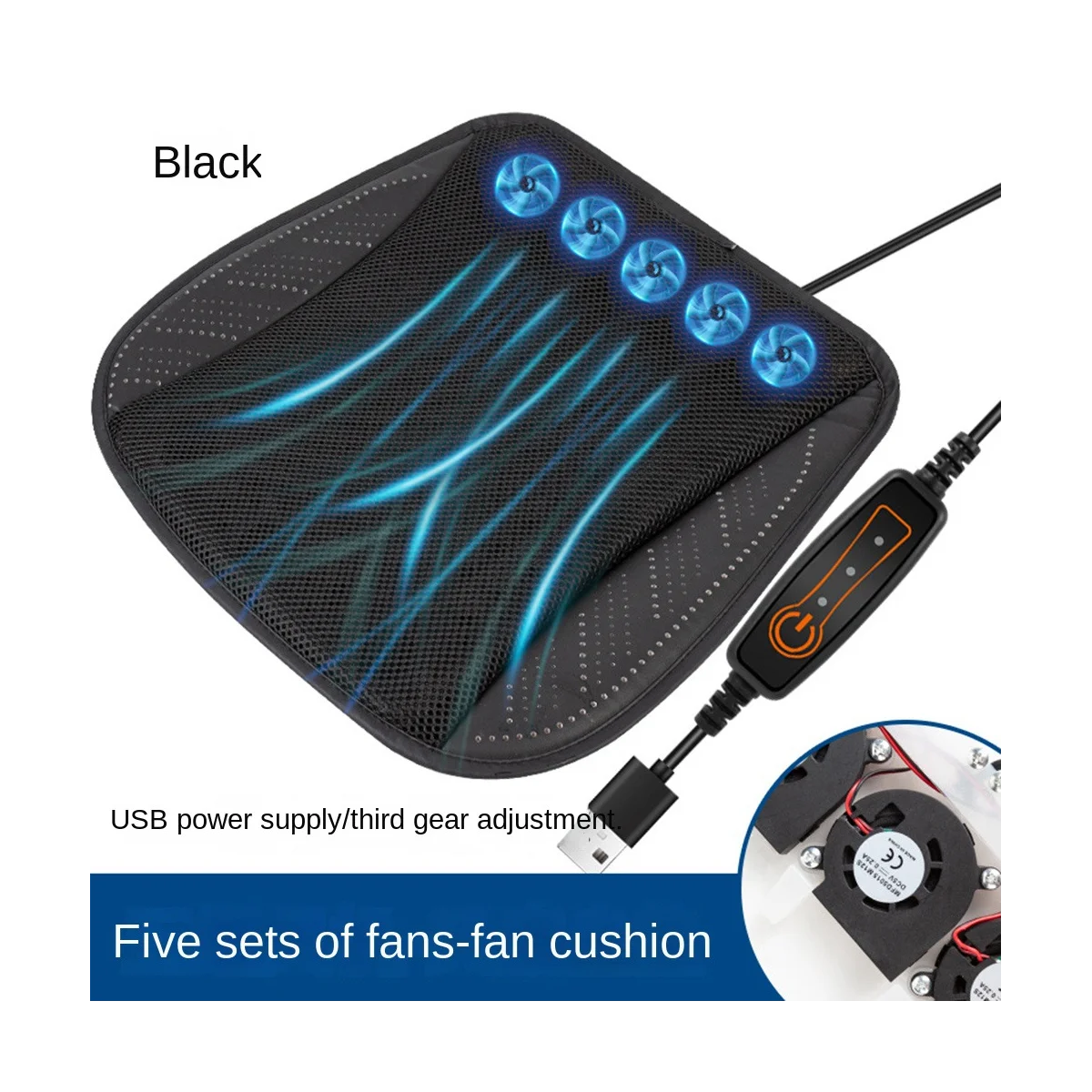 Car Cushion Multifunctional Cushion Cool Cushion Car Accessories Cool and Ventilated Breathable Heat Dissipation D