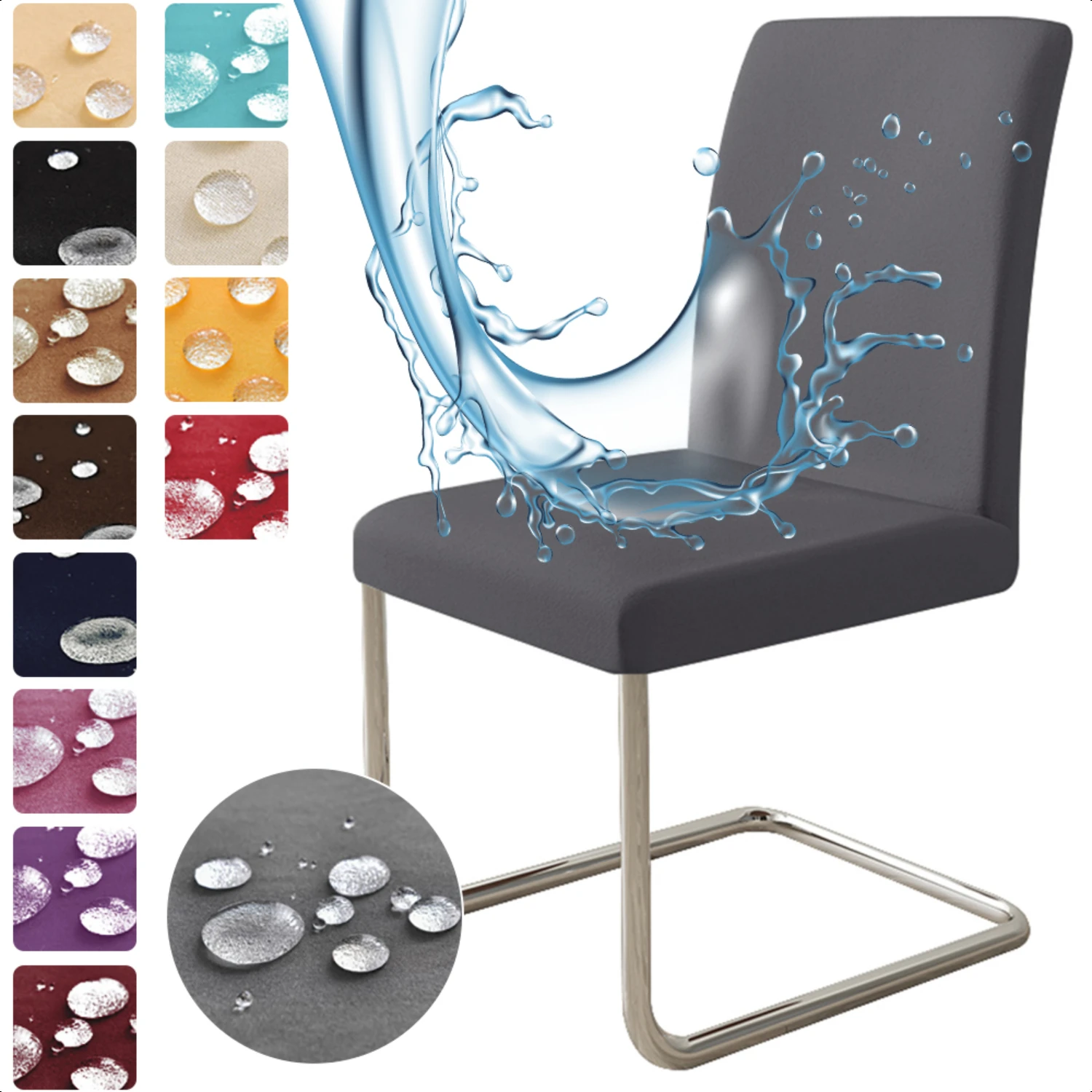 Enhance Furniture with Ultimate Waterproof and Elastic Anti-dirty Adjustable Chair Cover - Perfect for Weddings, Banquets, Resta