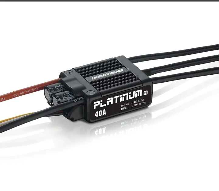 Original Hobbywing Platinum Pro 25A 40A 60A 80A 120A V4 ESC Brushless Electronic Speed Controller Used for 450-480 Heli Class RC