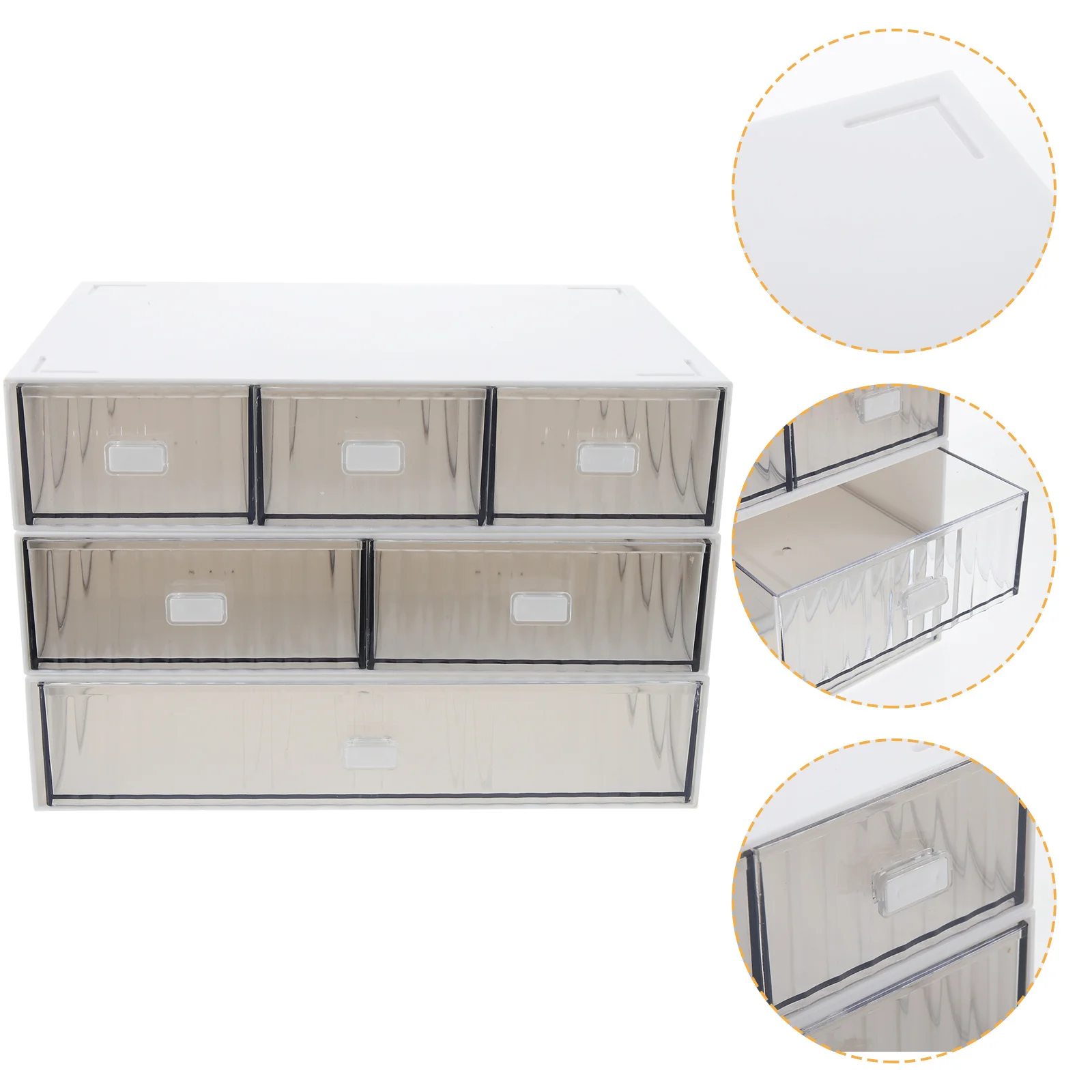 

1Set Decorative Table Organizer Multi-Function Desk Storage Case Large Capacity Skin Care Products Organizer Storage Drawer