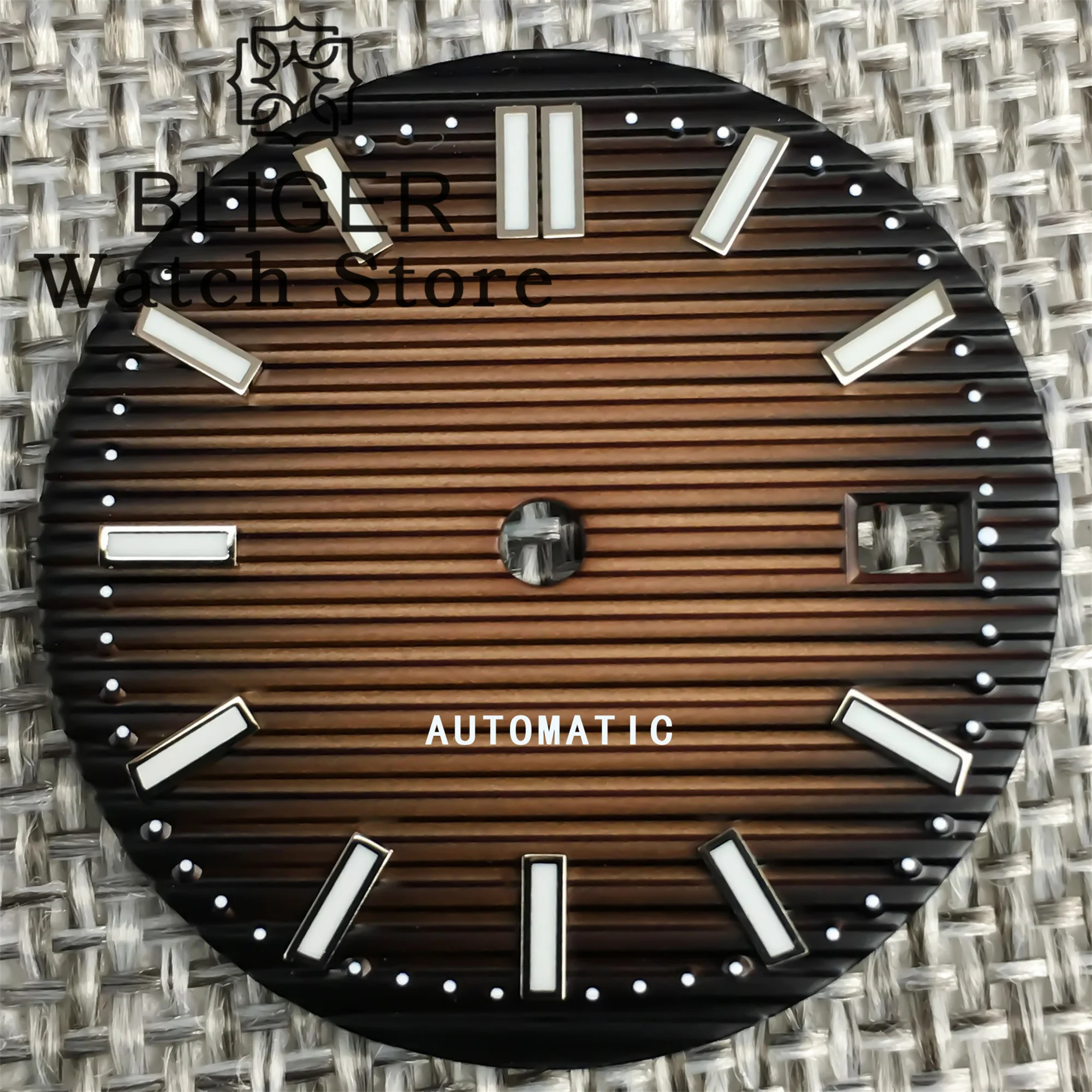 BLIGER 29,8mm esfera del reloj verde luminoso negro blanco azul verde marrón esfera dorada se adapta al movimiento NH35 NH36 NH38 4R35 4R36 6R 7S26