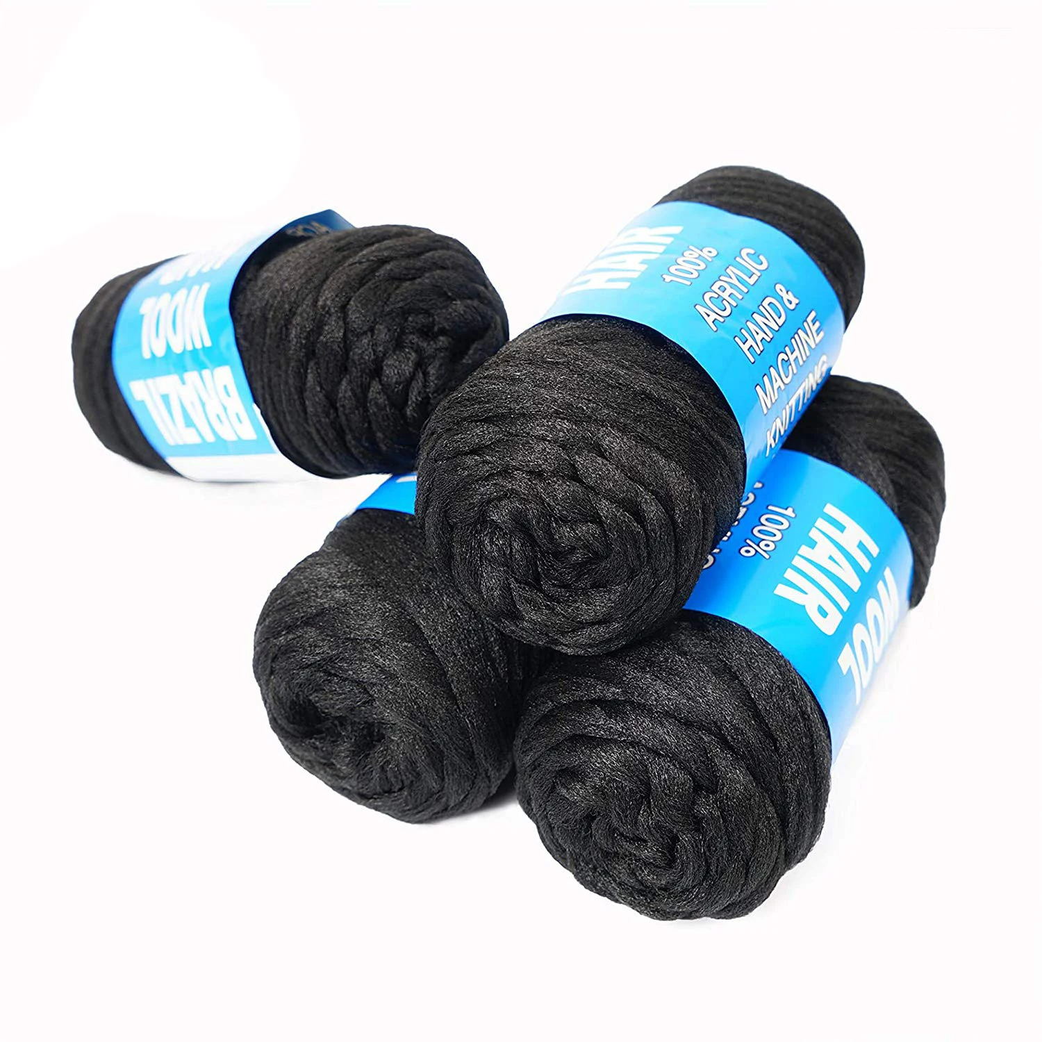 70g/ball Fio De Cabelo De Lã Brasileira para Trançar Peruca Africana Artificial Senegalês Torção Peruca Cabelo Attachment Knitting Salon