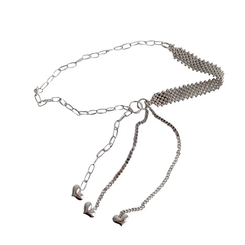 Nieuwe Stijl Persoonlijkheid Mode Zilveren Taille Ketting Persoonlijkheid Spice Meisjes Decoratieve Ketting Met Jurk Overjas Vrouwen Tailleband