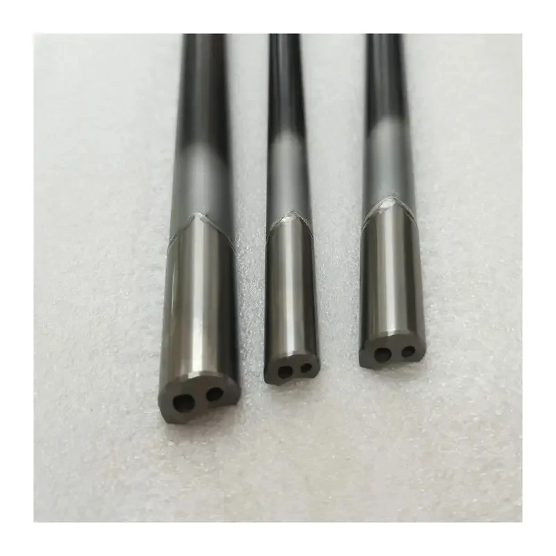 Depth Hole Gun Drill Bit D8.5-8.9mm, 300-390mm Overall Length Singel Flute Solid Carbide Tip Gun Drilling Tool Can Be Customized