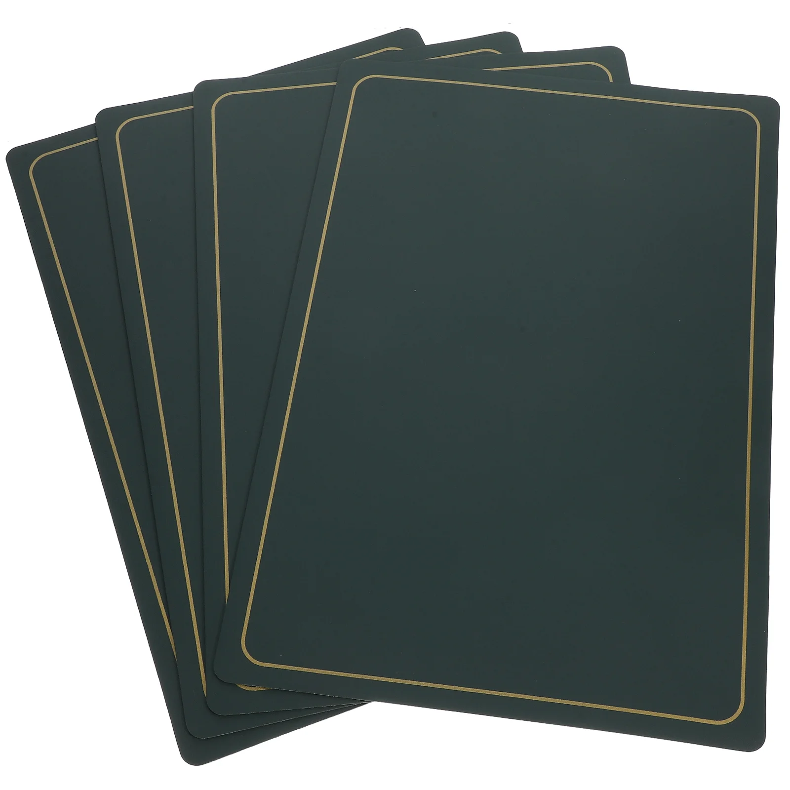 

4Pcs PU Placemat Non-Slip Heat Resistant Dining Table Mats Solid Mats Kitchen Table Protection Place Mat for