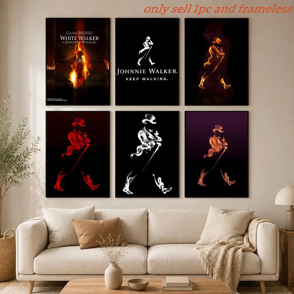Classic brand J-Johnnie Walker Poster HD Hot Theme Singer/OST/Movie/Anime-Waterproof Self-Stick Home Decor