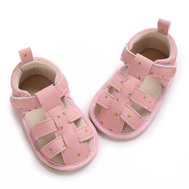 Cute Preschool Summer Sandals Baptist Party Princess Casual Soft Rubber Sole Anti slip Single Shoes Baby Walking Shoes 0-18M