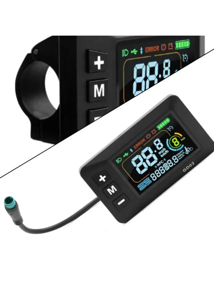 AliExpress TOOPRE Hot Sales Mountain Bike Lithium Battery Modification GD02 Electric Scooter Intelligent LCD Color Screen Instrument Panel Parts