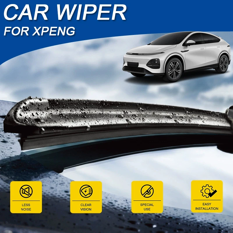 2PCS Car Blade Windshield Rubber Wiper For XPENG G3 G6 G9 MONA M03 P7 P7+ X9 2020-2026 Auto Cleaning External Accessory