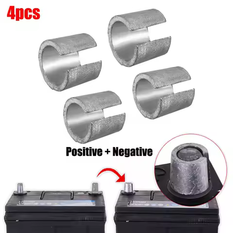 2/4Pcs Car Battery Variable Diameter Pile Head For Car Battery Terminal Converters Post Car Battery Pile Modified Lead Sleeve