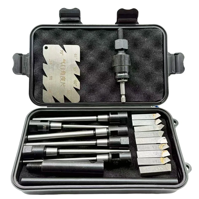 

Adjustable Hard Alloy Grinding Reamer Handle Cutter for Car Motorcycle Valve Seat Repair Tool 15/30/45/55/60/65/75/90 Degree